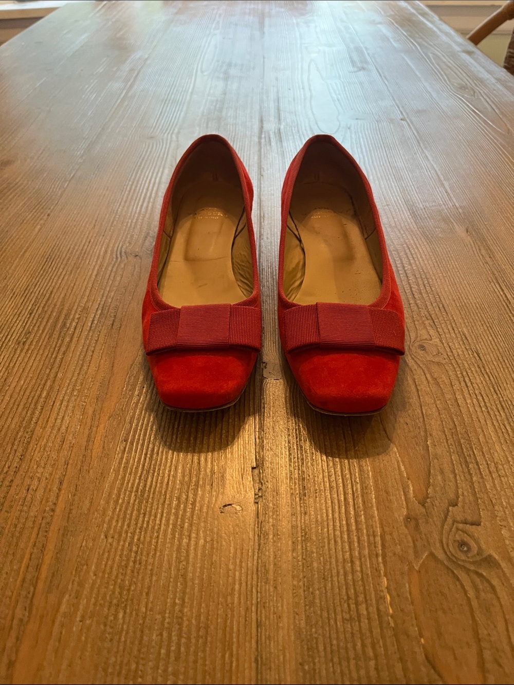 Ann Mashburn Red Suede Flats